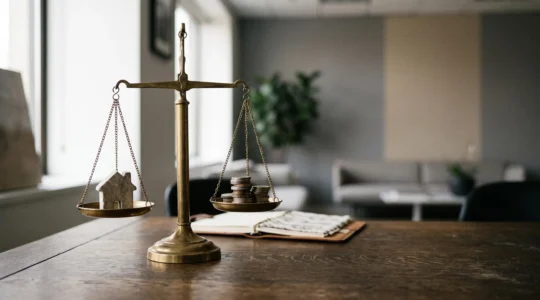 Balance symbolique représentant l'équilibre entre statut juridique et protection du patrimoine personnel de l'entrepreneur